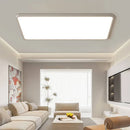 Axyaa Square Ceiling Lamp BlackWhite LED Remote Control Modern Chandelier