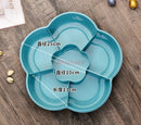 Axyaa Melon Seed Plate Fruit Storage Box with Dividers and Cover
