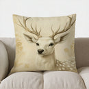 Axyaa Snow-Dusted Pine Trees Pillow Cover for Sofa, Bedroom, Car