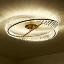 Axyaa Modern Crystal LED Ceiling Light - Luxury Dining Room, Kitchen and Bedroom Lighting Fixture