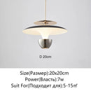 Axyaa UFO Pendant Light Saucer Design LED Hanging Lamp for Home Decor