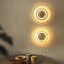 Axyaa Retro Glass Wall Lamp | Nordic Designer Circular Light Fixture | Living Room Decor