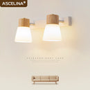 Axyaa Double Head Glass Wall Sconce for Home Decor
