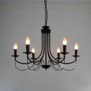 Axyaa Retro Industrial Chandelier for European Country Decor in Living Room Bedroom