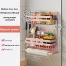 Axyaa Magnetic Fridge Shelf Paper Tube Spice Storage Rack
