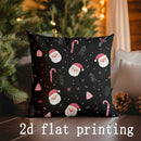 Axyaa Christmas Pillow Covers for Sofa, Bedroom, Car - Assorted Prints Pattern Pillows