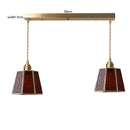 Axyaa Glass LED Pendant Lights: American Vintage Style for Dinning, Living Room & Bedroom