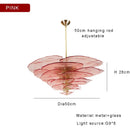 Axyaa Retro Green Glass Chandelier for Home Decoration