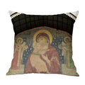 Axyaa Christ Pantocrator Icon Cushion Cover - Catholic Orthodox Decor for Sofa