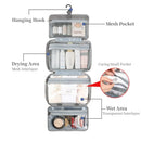 Axyaa Travel Toiletries Bag: Waterproof Hanging Organizer for Bathroom, Makeup & Cosmetics