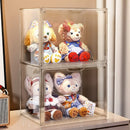 Axyaa Doll Storage Box: Transparent Display Stand for Plush Toys & Cotton Dolls