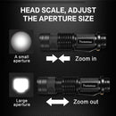 Axya Mini Torch: Super Bright, Zoomable, Waterproof Flashlight - AA/14500 Batteries