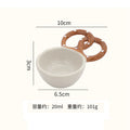 Axyaa Ceramic Seasoning Dish Set - Elegant Tableware for Dipping Sauce and Snacks