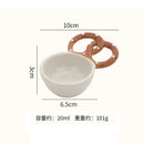 Axyaa Ceramic Seasoning Dish Set - Elegant Tableware for Dipping Sauce and Snacks