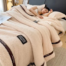 Axyaa Class A Thickened Fleece Sofa Blanket - Multi-functional Coral Fleece