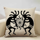 Axyaa African Woman Geometric Pillow Cover Ethnic Sofa Decoration