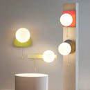 Axyaa Nordic Glass Wall Sconces for Colorful Bedroom Lighting