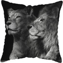 Wild Animals Lions Tigers Cushion Cover - Axyaa Luxury Home Decor