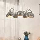 Axyaa Modern Chrome Pendant Lamps 3/5/7 Heads Chandelier for Living Room, Dining, Bedroom