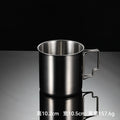 Axyaa Stainless Steel Outdoor Water Cup with Folding Handle