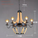 Axyaa Designer Rope LED Pendant Chandelier - Decorative Lighting for Restaurants, Hotels & Bedrooms