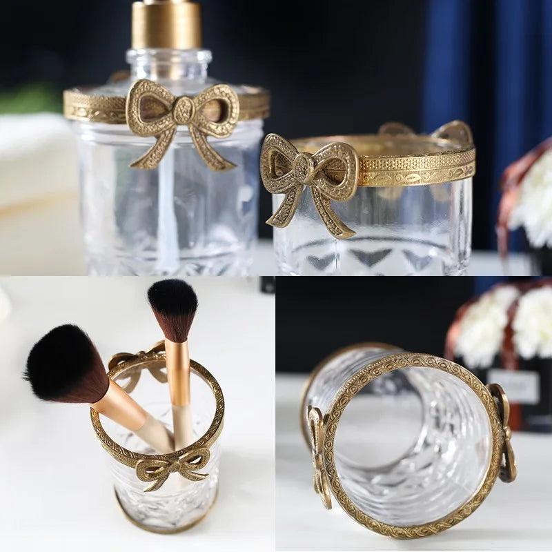 Axya Vintage Gold Bathroom Accessory Set