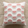 Axyaa Velvet Embroidered Pink Pillowcase Cojines 45X45 for Home and Sofa Decor