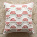 Axyaa Velvet Embroidered Pink Pillowcase Cojines 45X45 for Home and Sofa Decor