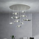 Axyaa Nordic Minimalist LED Chandelier for Living Room Stairwell Interior Lighting