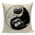 Axyaa Pug Dog Sport Symmetry Cushion Cover Pillow Case