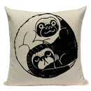 Axyaa Pug Dog Sport Symmetry Cushion Cover Pillow Case