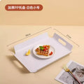 Axyaa Non-Slip Rectangular Restaurant Tray Large Dining Plate for Commercial Use