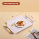 Axyaa Non-Slip Rectangular Restaurant Tray Large Dining Plate for Commercial Use