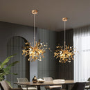 Modern LED Stainless Steel Pendant Light for Home Decor, Bedroom, Dining Room by Axyaa