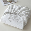 Axyaa Knitted Cotton Waterproof Fitted Bed Sheet Mattress Protector
