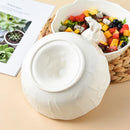 Axyaa Polar Bear Ceramic Salad & Noodle Bowl Set, Creative Iceberg Design, 20cm