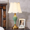 Axyaa Ceramic Table Lamp: Contemporary American Style for Living Room, Bedroom, Hotel Decor
