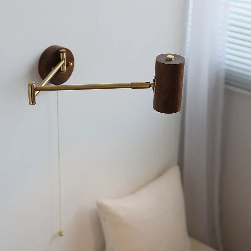 Nordic LED Wall Light Mirror Bathroom Swing Arm Aplique Pared by Axyaa