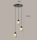 Axyaa Crystal Chandelier Stair Pendant Lamp Living Room Lighting