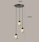 Axyaa Crystal Chandelier Stair Pendant Lamp Living Room Interior Lighting