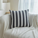 Axyaa Striped Cushion Cover 45x45cm - Hawthorn Red Ivory Polyester Pillow Cover