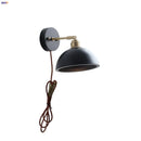 Axyaa Modern Nordic Wood Copper Wall Sconce Bedside Lamp