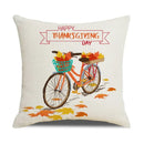 Axyaa Thanksgiving Pumpkin Maple Leaf Pillow Cover