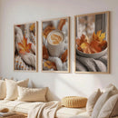 Axyaa Nutcracker Pastel Christmas Gallery Wall Art - Festive Winter Decoration
