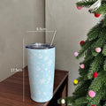 Kawaii Christmas Thermal Tumbler 550ml Stainless Steel Insulated Axyaa Mug