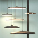 Axyaa Round Metal UFO Pendant Light: Modern Art Design for Home Decor