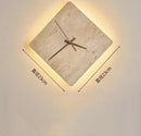 Axyaa Stone Clock Wall Lamp: Stylish Lighting for Home Decor