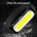 Axya Rechargeable COB LED Headlamp: Adjustable Waterproof Headlight for Camping Hiking