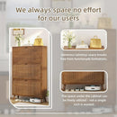 Axyaa 3-Drawer Wooden Shoe Storage Cabinet for Narrow Entryway
