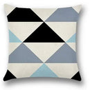 Axyaa Light Blue Linen Cushion Cover - 40x40 to 60x60 Pillowcase